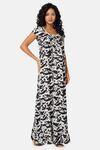 Naiduhall Cotton Full Length Nightdress - Black Print — thumbnail 3